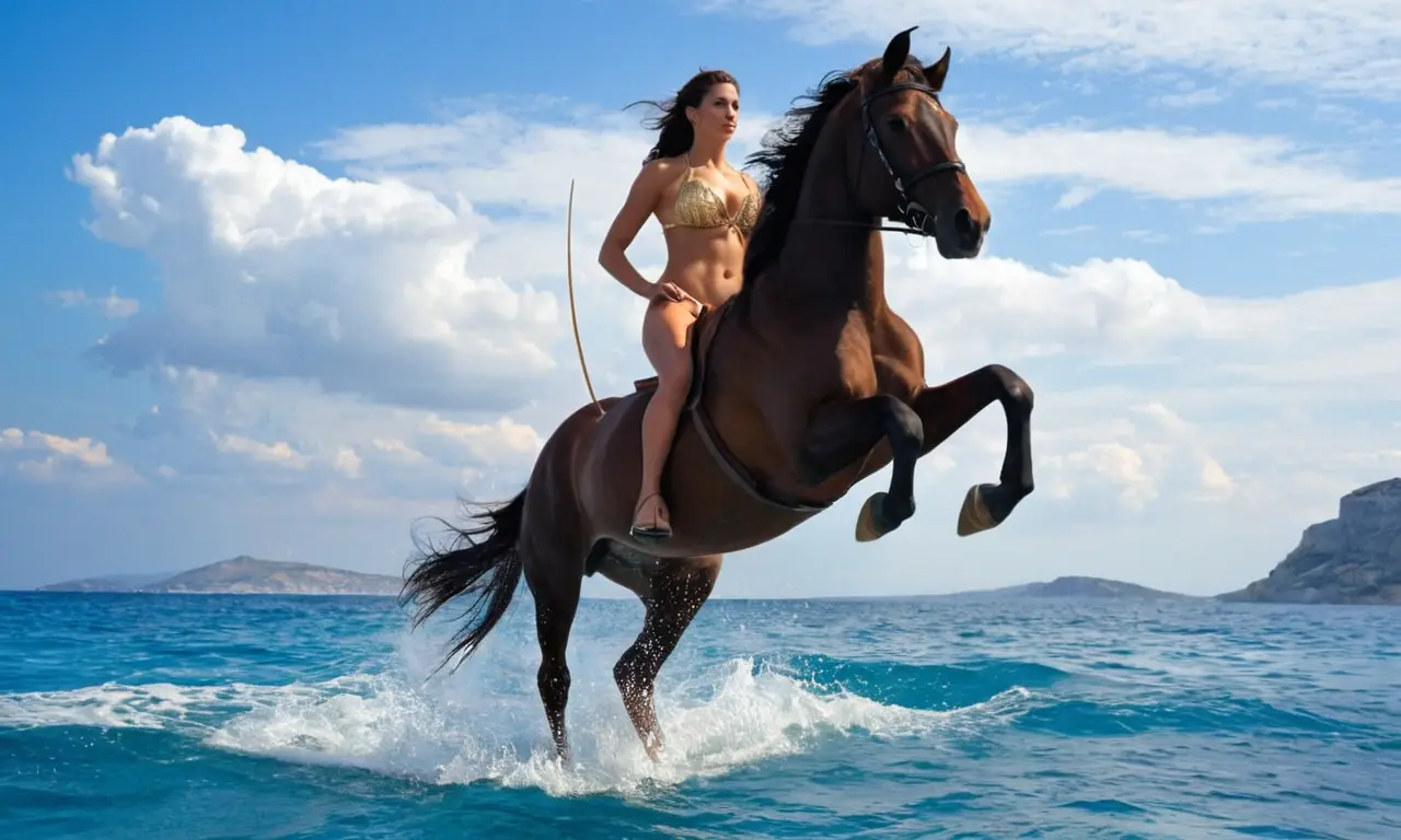 Athena reina sobre Atenas, rodeada de belleza y poder