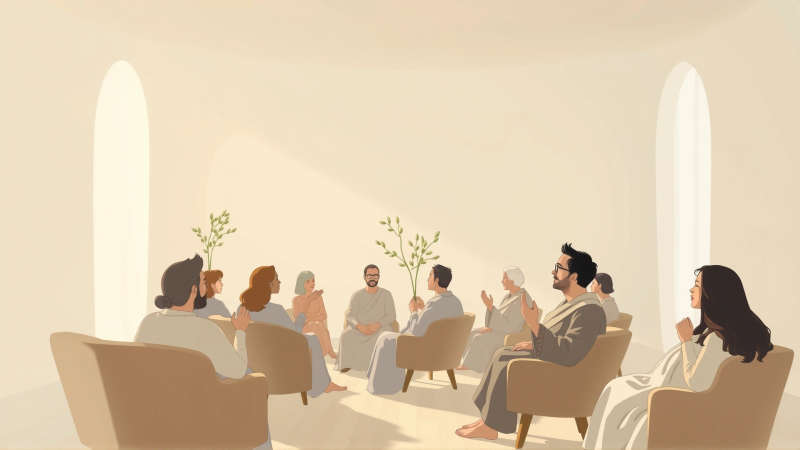 Armonía serena y contemplación en un espacio cálido