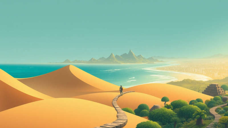 Un paisaje sereno y conectado se revela