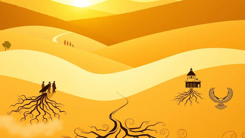 Serena ilustración de herencia y conexión