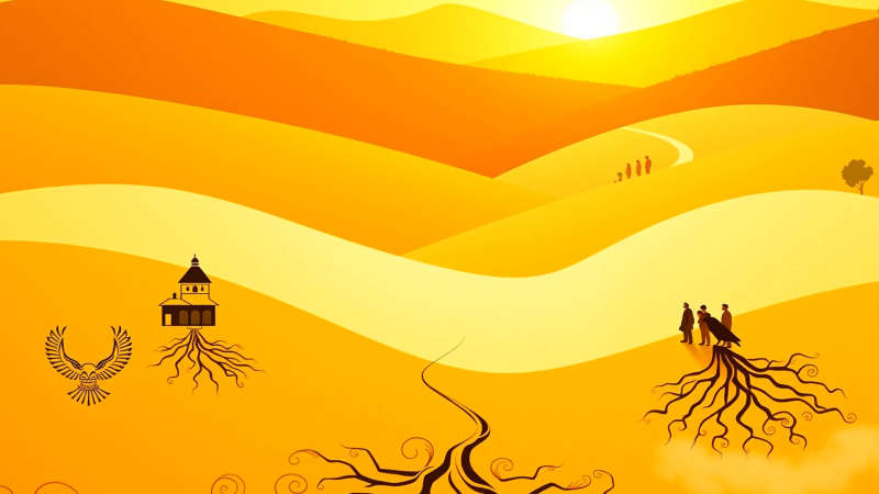 Serena ilustración de herencia y conexión