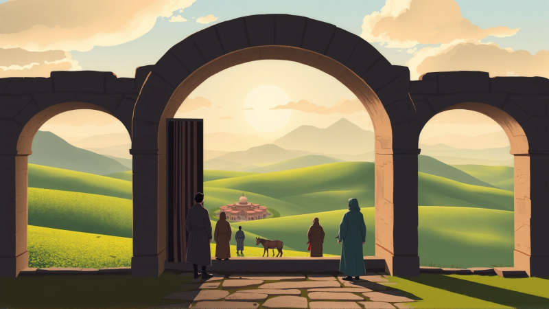 Paz atemporal en un paisaje idealizado