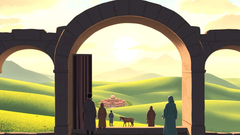 Paz atemporal en un paisaje idealizado