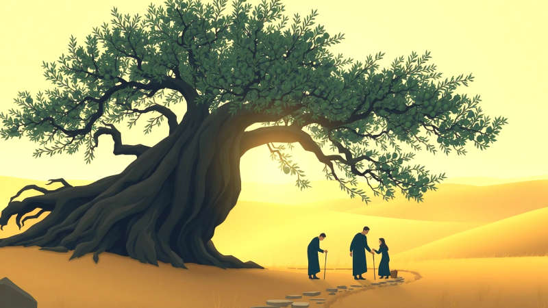Árbol antiguo simboliza calma y legado