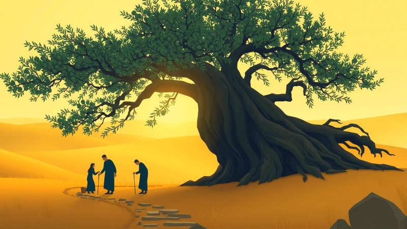 Árbol antiguo simboliza calma y legado