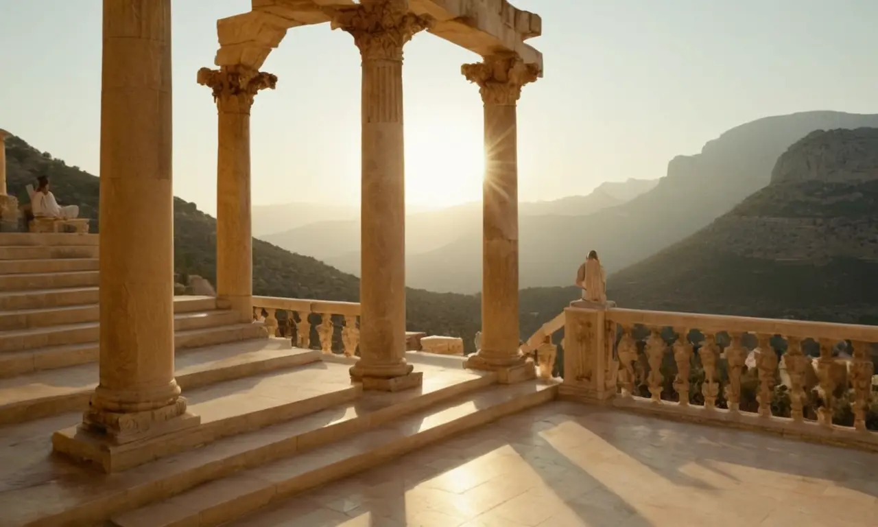 Un teatro griego antiguo respira historia bajo el sol dorado