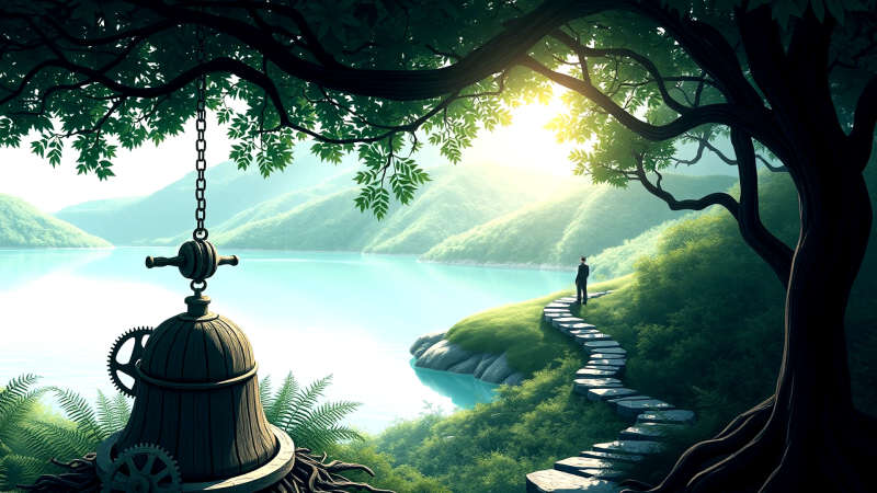 Naturaleza y tecnología en armonía serena