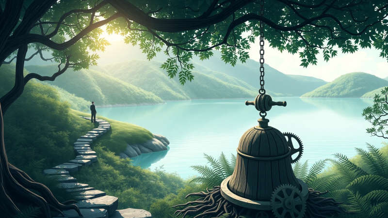 Naturaleza y tecnología en armonía serena