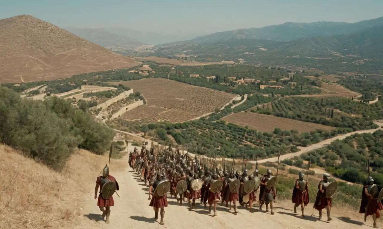 Grecia antigua se extiende en un paisaje épico