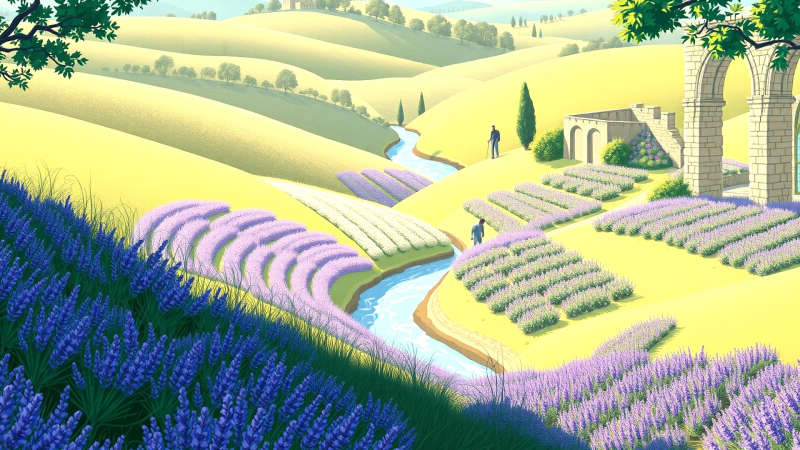 Paz y renacimiento en un paisaje sereno