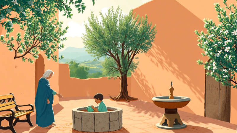 Un jardín tranquilo irradia paz y vida