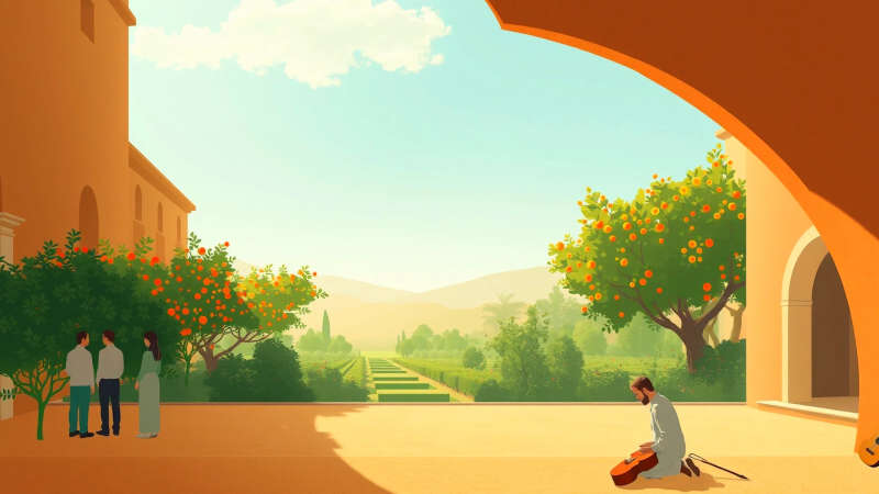 Un jardín sereno irradia paz y memoria