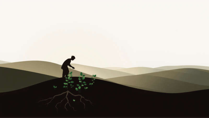 Paz y esperanza en la naturaleza resiliente