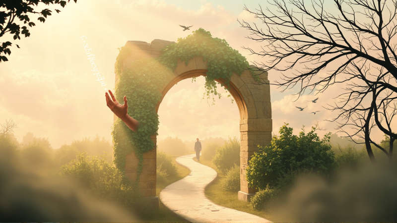 Ruinas etéreas evocan cambio y esperanza