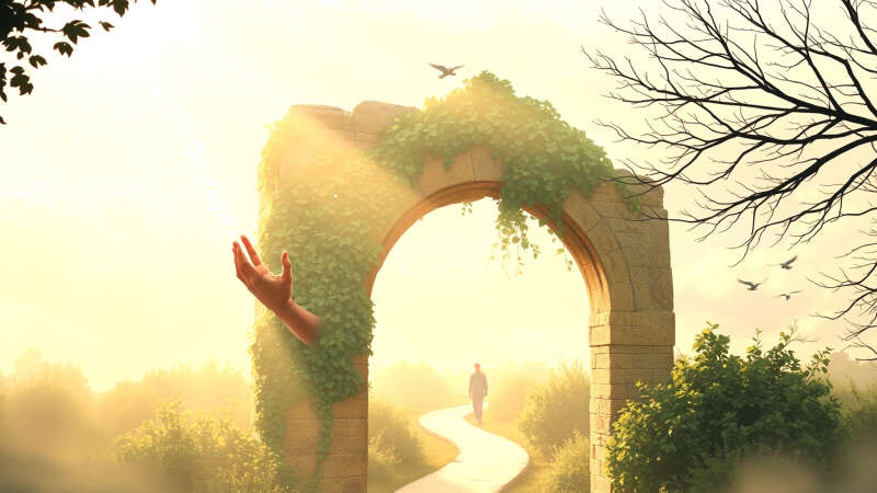 Ruinas etéreas evocan cambio y esperanza