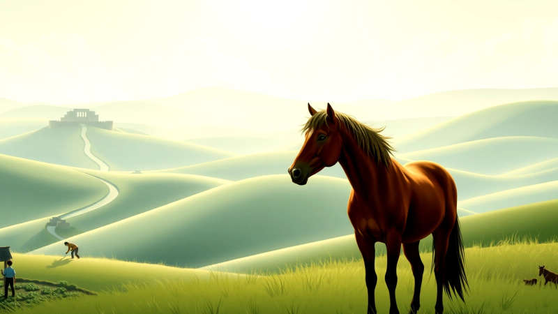 Paz y fortaleza en un paisaje sereno