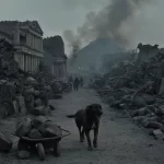 Pompeya en el momento de la erupción