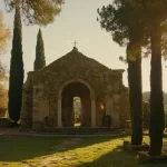 Un lugar sagrado y antiguo respira paz en medio de ruinas romanas