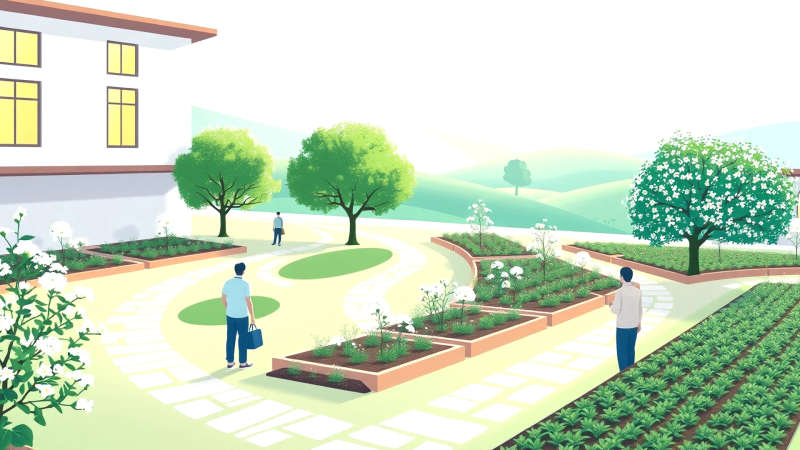 Un jardín sereno transmite armonía y paz