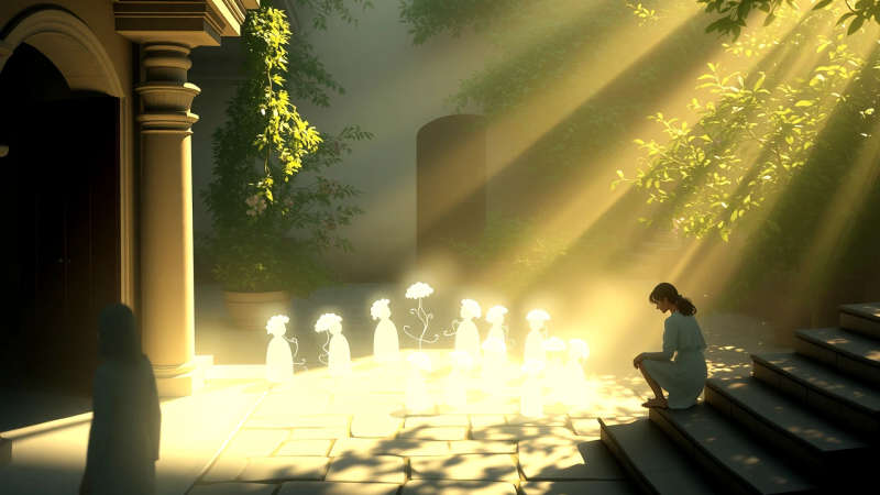 Armonía serena en un jardín secreto