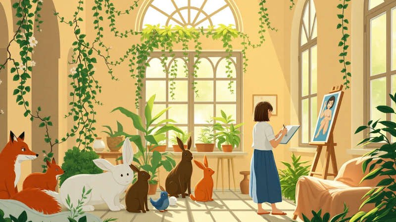 Un refugio sereno de arte y naturaleza