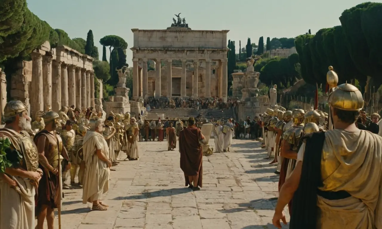 Representación artística de la grandeza y diversidad del Imperio Romano