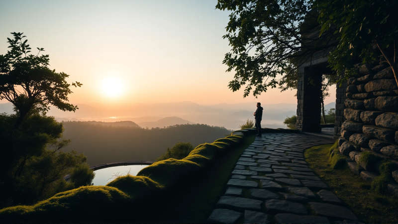Paz y misterio en un paisaje sereno