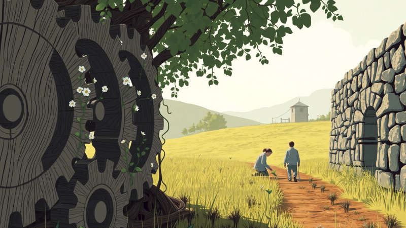 Un jardín tranquilo irradia serenidad y conexión