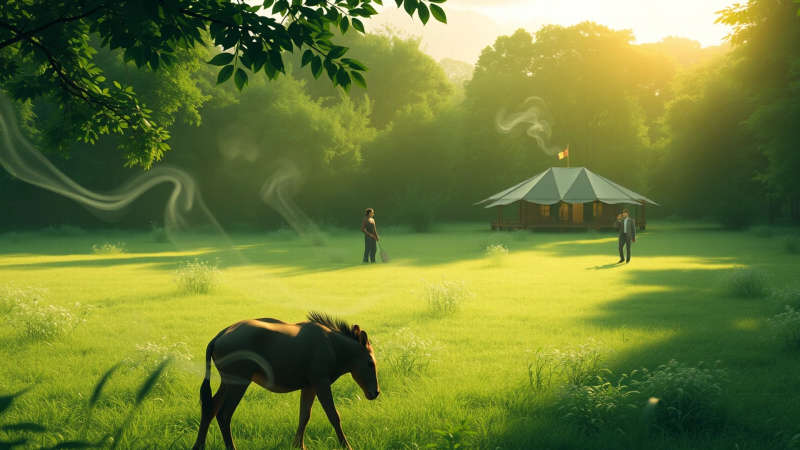 Paz y armonía en un bosque sereno