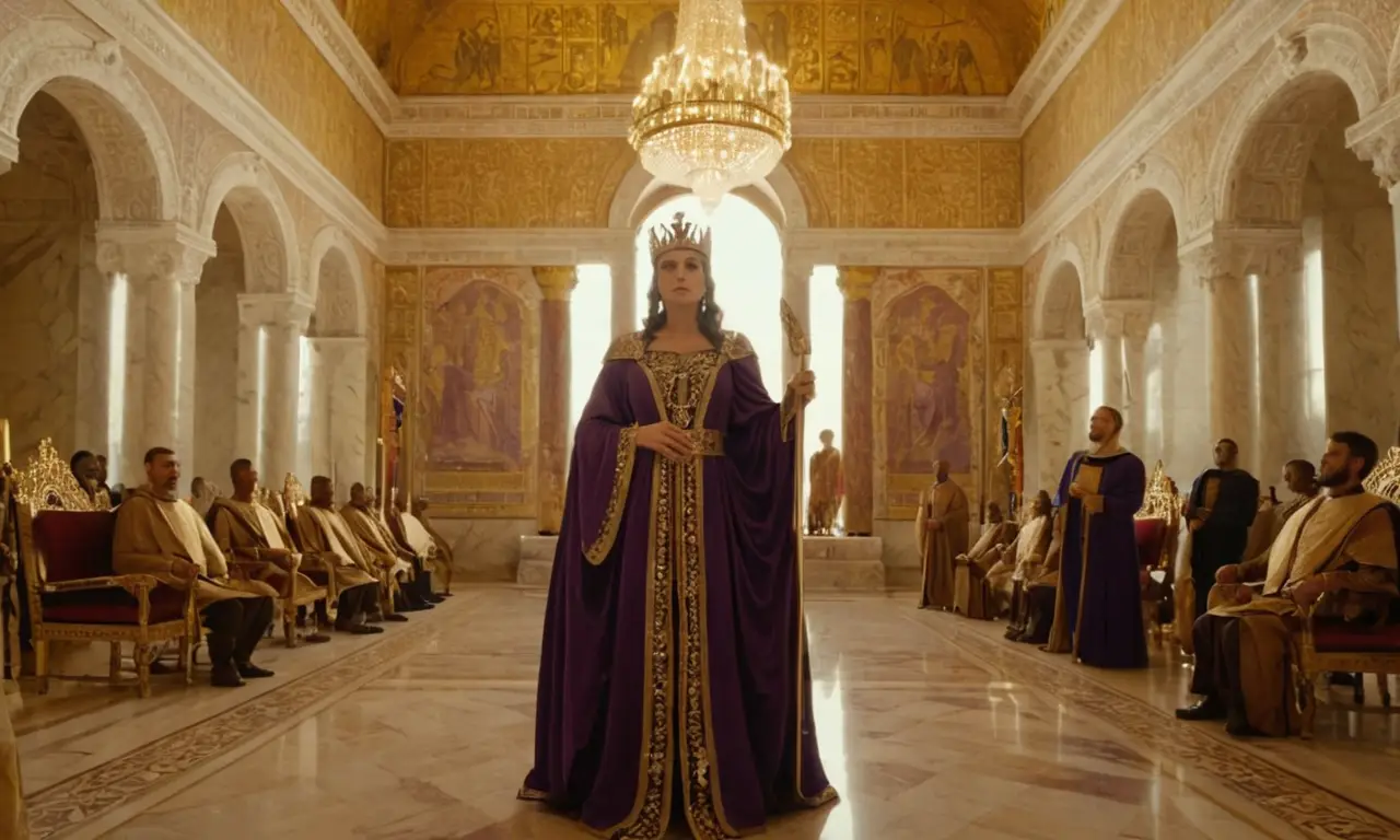 Teodora, majestuosa y poderosa, reinaba en su palacio romano