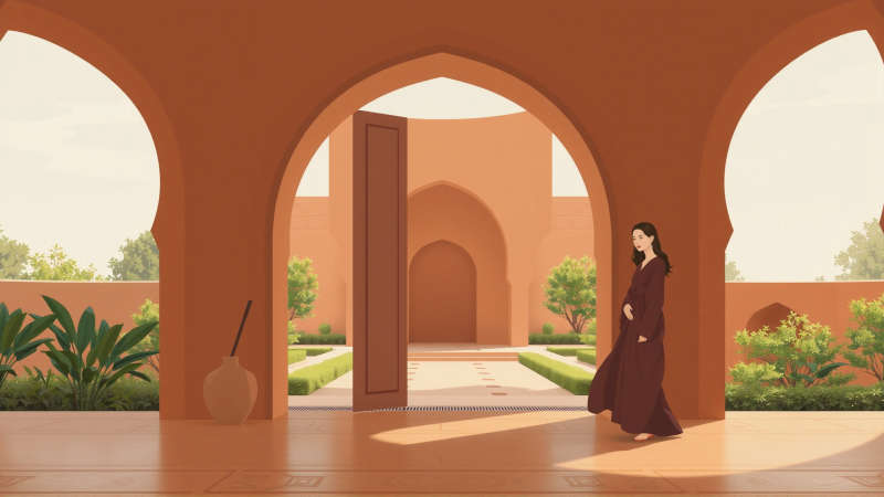 Serena armonía arquitectónica y natural