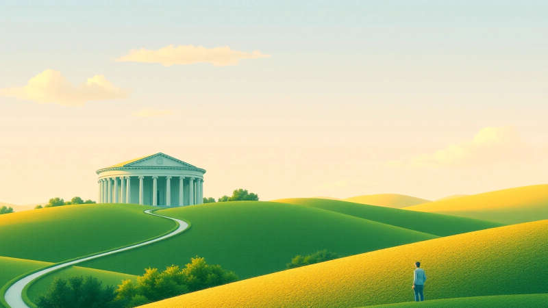 Paz contemplativa en un paisaje armónico