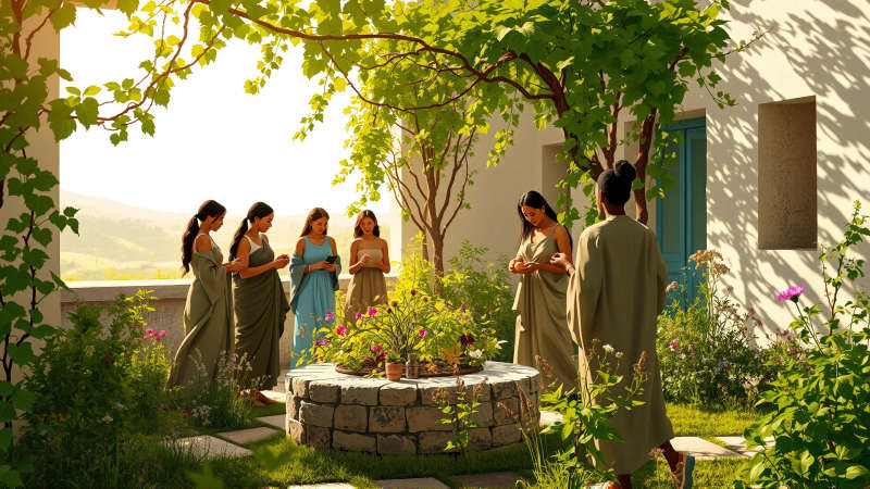 Un jardín comunitario irradia paz y unidad