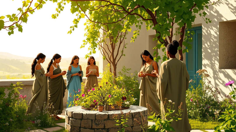 Un jardín comunitario irradia paz y unidad