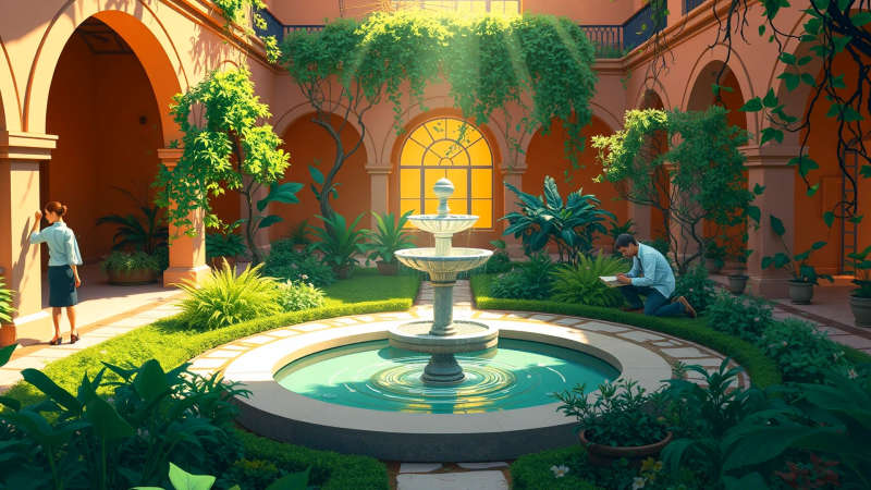 Un jardín sereno inspira sabiduría y calma