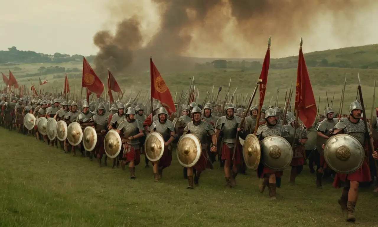 Dos ejércitos se enfrentan en una batalla épica