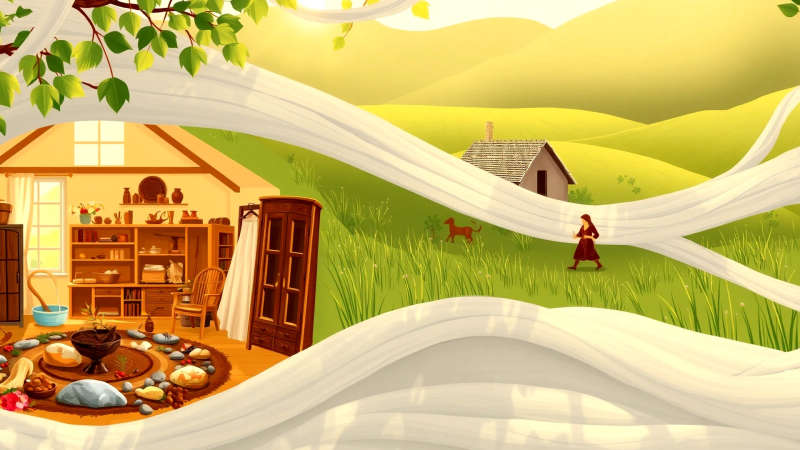 Paz y tradición en un hogar cálido