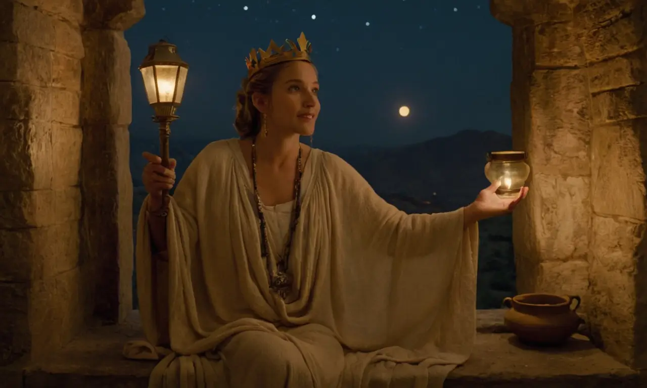 Un rey observa su reino desde su torre