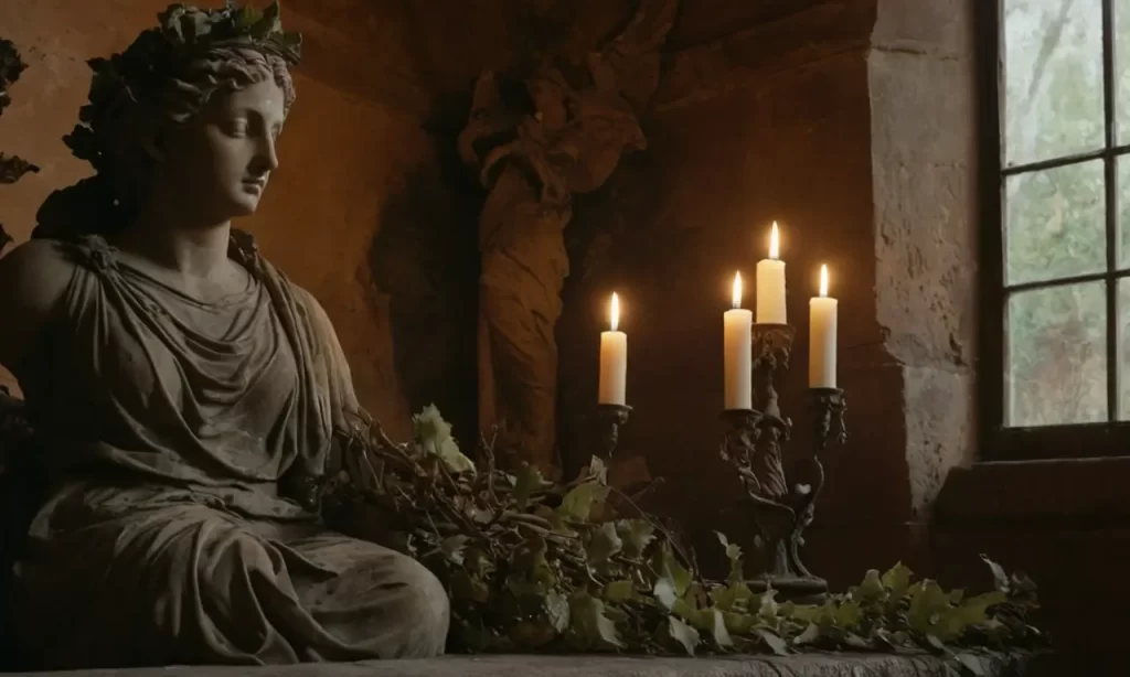 Un santuario olvidado bañado por la luz de la luna