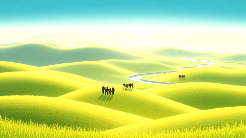 Paz serena y conexión natural