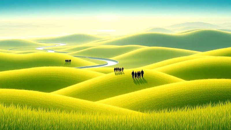 Paz serena y conexión natural