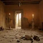 Las ruinas testifican una vida interrumpida por la tragedia