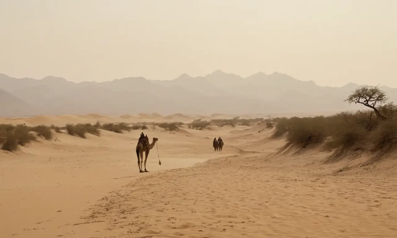 Un paisaje desolado bajo el implacable sol