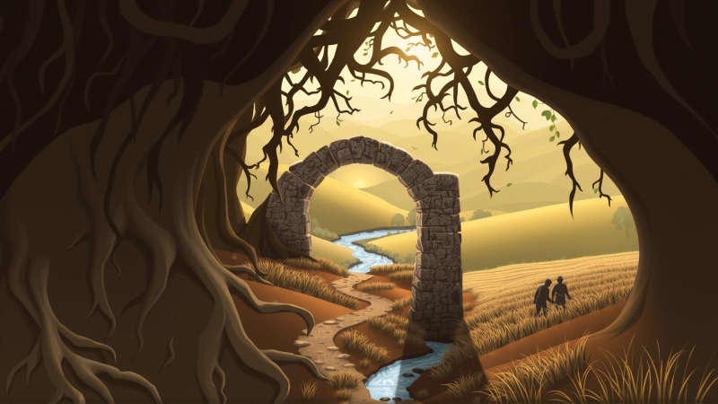 Paz y armonía en un paisaje sereno