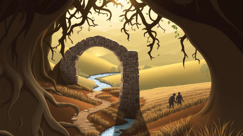 Paz y armonía en un paisaje sereno