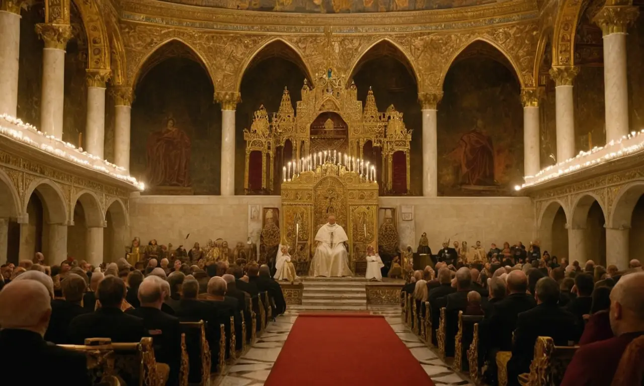 Una coronación imperial llena de lujo y solemnidad