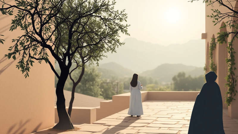 Paz y armonía en un jardín sereno