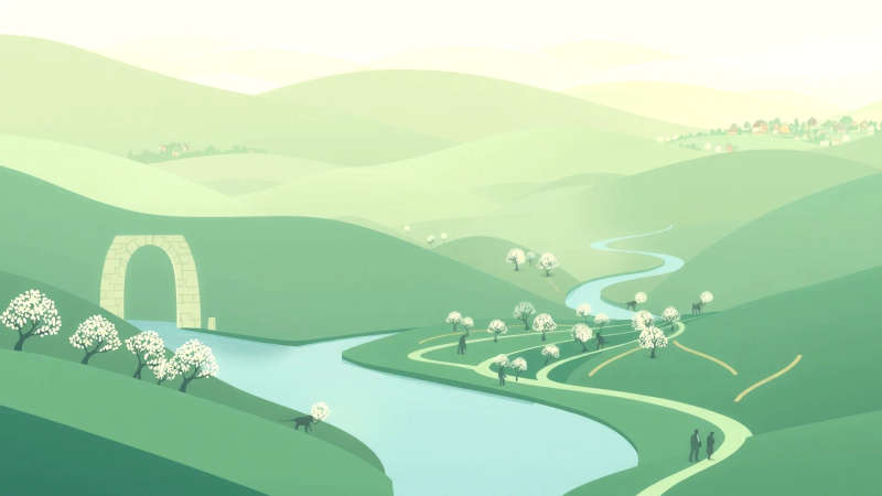 Paz y prosperidad en un paisaje sereno