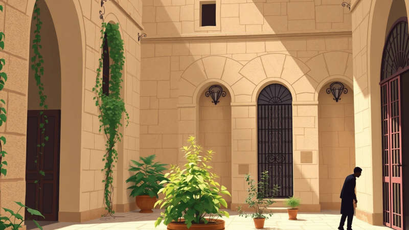 Un jardín histórico