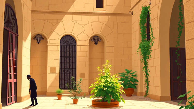 Un jardín histórico